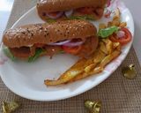A picture of step 7 of Chicken salami sandwich.