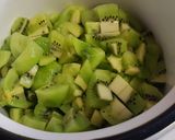 Pas rețetă Tort panna cotta cu kiwi 3 fotografie
