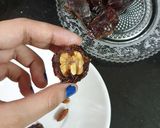 A picture of step 2 of Stuffed Dates.
