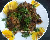 तेल मध्ये फ्राय केलेले वांगे चे भरीत (Vangyache Bharit Recipe In Marathi) रेसिपी स्टेप 10 फोटो 