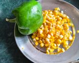 A picture of step 3 of Corn 🌽 capsicum 🫑 vegetable.