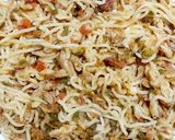 A picture of step 8 of Chicken noodles bread pockets.
