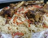A picture of step 10 of Kabuli pulao.