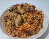 A picture of step 8 of Chicken Biryani.