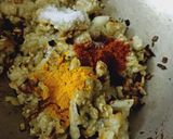 A picture of step 2 of Eggplant bharta Maharashtrian style.