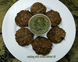 A picture of step 3 of Kachay qeemay k kabab.