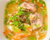 Hình bước làm 1 của món Bánh canh (hoặc Hủ tiếu) TÔM và SƯỜN