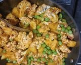 A picture of step 6 of Aloo gobhi.