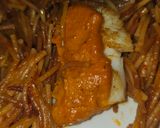 A picture of step 7 of Fideuá with Hake and Prawns.