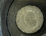 A picture of step 1 of Quaker oats and nutri c orange juice.