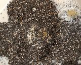 A picture of step 1 of Chia pudding - vegan.