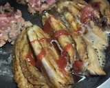 Foto del paso 8 de la receta: Sándwich🥐de berenjena🍆bbq, carne🧅, queso🧀y cebollas grillé🥯🥩🧀