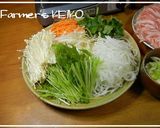 A picture of step 1 of [Farmer's Recipe] Shredded Vegetable Shabu-Shabu.