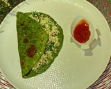 A picture of step 6 of Palak Paneer Paratha.