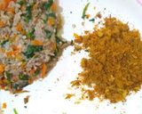 Foto langkah ke 3 dari resep Menu GTM (nasi sayur,gulung abon).