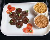 A picture of step 4 of Chestnut Flour Soyabean Potato Fried Tikki.