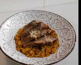 Foto del paso 9 de la receta: Arroz con secreto ibérico marinado y queso azul