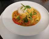 A picture of step 7 of McPhee's Coconut and Bell Pepper King Prawn Curry.