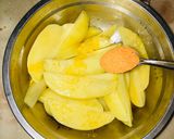 A picture of step 9 of Baked potato wedges.