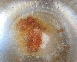 A picture of step 5 of Sarson dain saag.