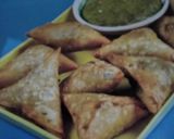 A picture of step 7 of Palak Paneer Samosa.