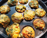 A picture of step 4 of Methi, spring onion appe.