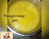 A picture of step 1 of Pineapple mango juice.