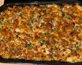 Csirkés - Zöldséges rakott rizs 🍗🌶🍅🧄🧅🍚🧈🧀😋 recept fázis 3 fotója