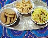 A picture of step 8 of Khasta masala mathri 😋😋😋.