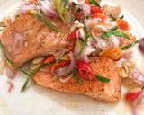 Foto langkah ke 7 dari resep Salmon Sambal Matah.