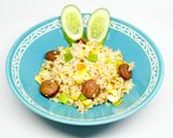 Foto langkah ke 6 dari resep Nasi Goreng Sosis.