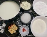 A picture of step 1 of Ground Rice and Coconut Phirni.