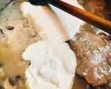 Gombás rostélyos recept fázis 4 fotója