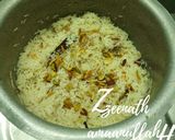 A picture of step 2 of Hyderabadi Meetha Khana.