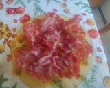 A picture of step 2 of Orecchiette with Burrata, Confit Cherry Tomatoes & Coppa.