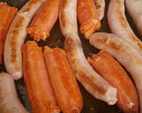 Foto del paso 1 de la receta: Salchichas frescas con champiñones y guisantes