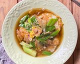 Foto langkah ke 4 dari resep Telur Ceplok Saus Tiram.