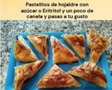 Foto del paso 12 de la receta Pastelitos de hojaldre con azúcar o Eritritol y un poco de canela y pasas a tu gusto