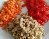Foto del paso 3 de la receta Encamado de hortalizas con arena de nueces