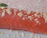 A picture of step 7 of Pink Panther Swiss Roll.