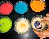 A picture of step 8 of Rainbow cake.