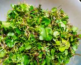 Hình bước làm 1 của món Nộm rau má