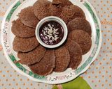 A picture of step 9 of Ragi Idli.