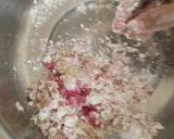 A picture of step 2 of Colourful Sweet Thandai Mathri.