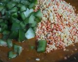A picture of step 3 of Potoler dolma pointed gourd with spicy filling.