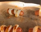 A picture of step 2 of Mummy Dog 🌭.
