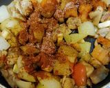 A picture of step 5 of Coconut Chicken Curry.