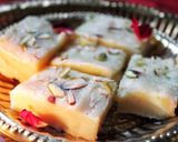 A picture of step 10 of Milk burfi.