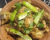 A picture of step 9 of Mughlai badami chicken masala boti.
