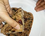 A picture of step 11 of Jowar and chikoo pie.